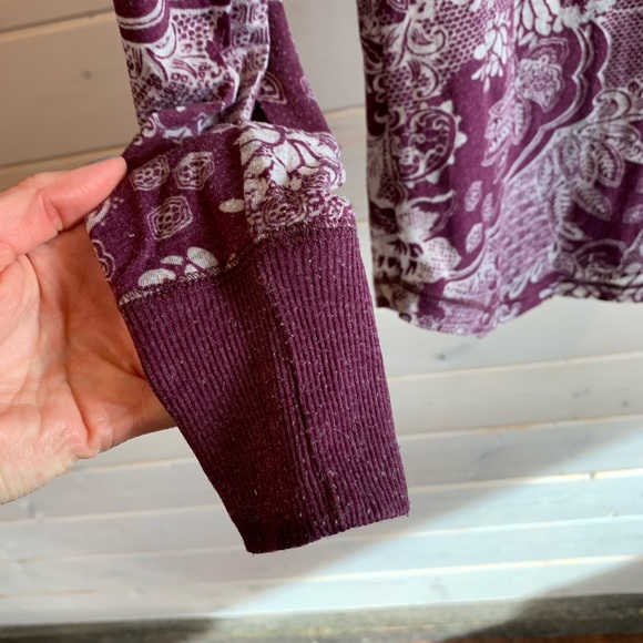 4/$30 Kismet Purple & Floral Long Sleeve - Picture 3 of 5